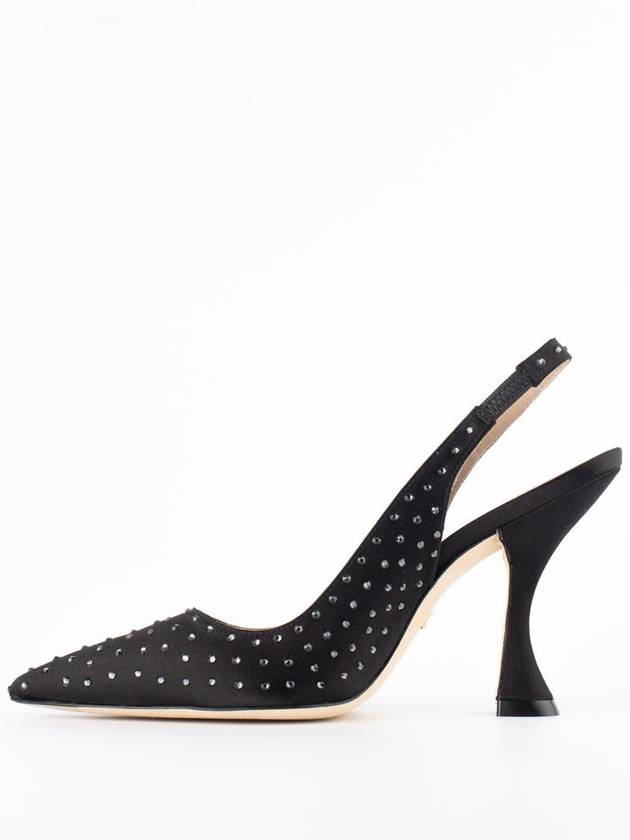 Stuart Weitzman Black Slingback With Swarovski - STUART WEITZMAN - BALAAN 3