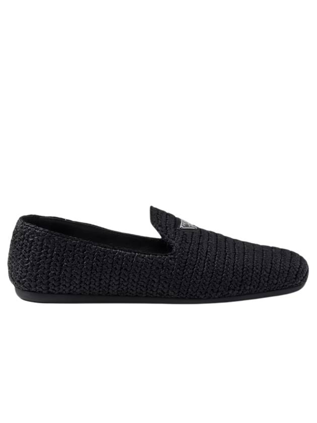 Crochet Slip-On Shoes Black - PRADA - BALAAN 1