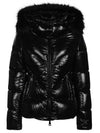 Celac Hooded Fur Short Padding Black - MONCLER - BALAAN 1