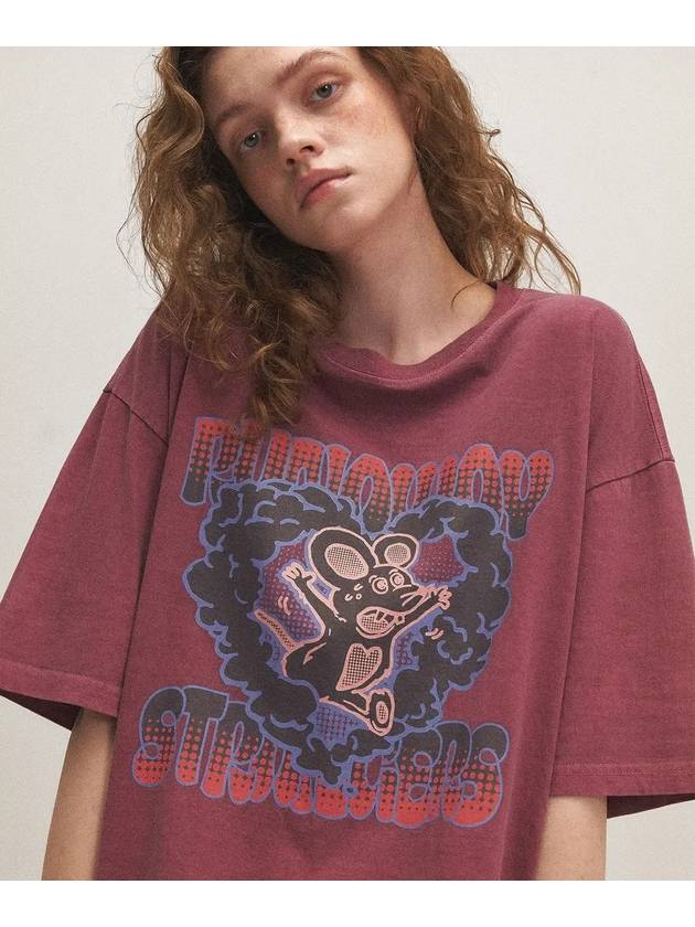 Runaway Charlie Pigment Short Sleeve T-Shirt Dusty Pink - CPGN STUDIO - BALAAN 3