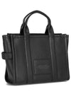 Logo Medium Leather Tote Bag Black - MARC JACOBS - BALAAN 4