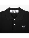 Black Heart Polo Shirt AZ T066 - COMME DES GARCONS - BALAAN 3