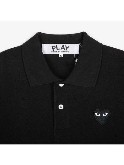 Black Heart Polo Shirt AZ T066 - COMME DES GARCONS - BALAAN 3