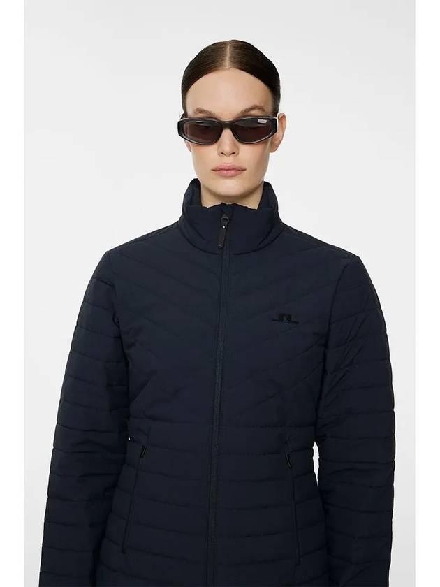 Women s Marble Quilted Lightweight Golf Jacket Navy GWOW12778 6855 - J.LINDEBERG - BALAAN 3