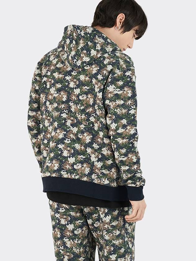 Pixel camo Hoodie Zip up Gray - AOX - BALAAN 4