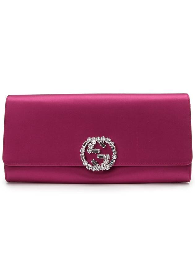 Satin GG Cubic Clutch Magenta Pink 0106hxa - GUCCI - BALAAN 1