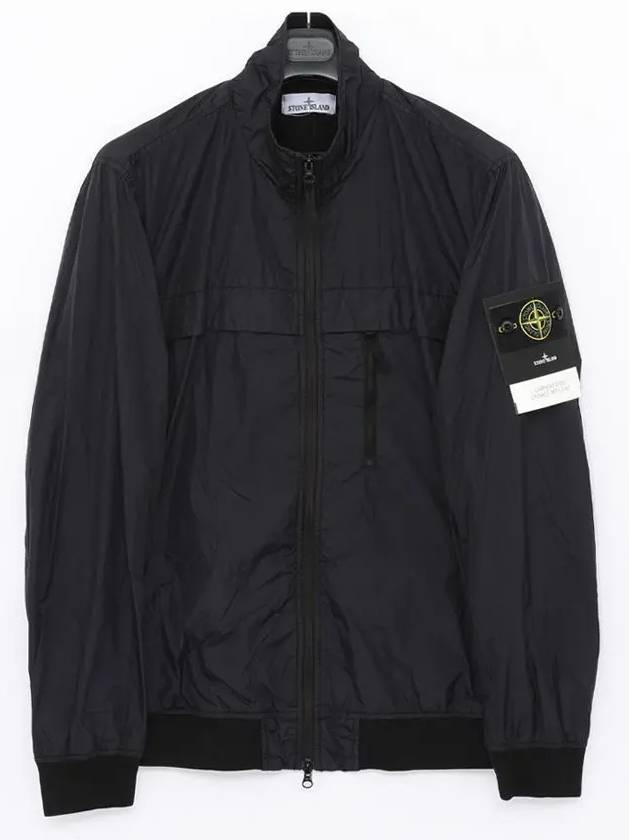 Garment Dyed Crinkle Reps R-Nylon Jacket Blue - STONE ISLAND - BALAAN 4