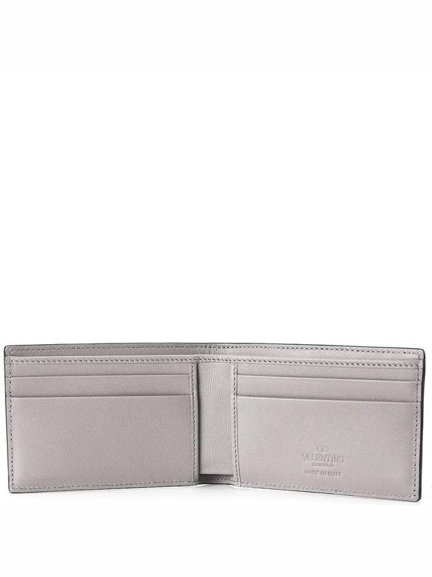 V Logo Signature Half Wallet Grey - VALENTINO - BALAAN 5