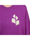 Marisans Logo Knit Top Purple - ISABEL MARANT - BALAAN 9