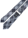 Tartan Check Wool Twill Tie Grey - THOM BROWNE - BALAAN 5