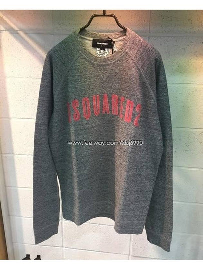 Logo Patch Sweatshirt Grey - DSQUARED2 - BALAAN 2