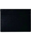 Embossed Leather Card Wallet Black - SAINT LAURENT - BALAAN 3