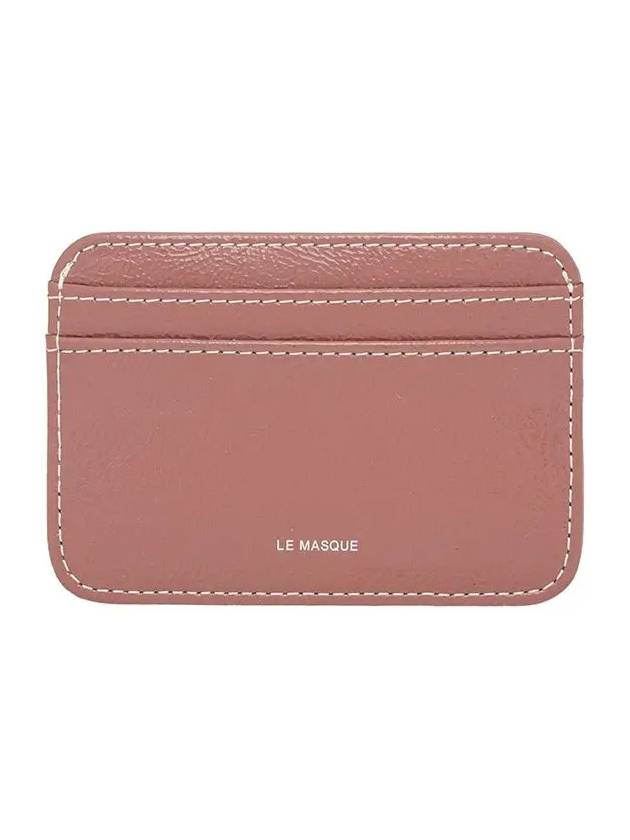 Daisy Slim Mini Transportation Card Wallet Antique Pink - LE MASQUE - BALAAN 3