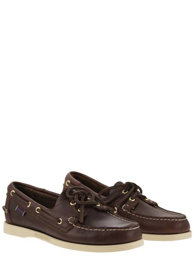 Tokyuside Portland CRMX Leather Boat Brown Burgundy - SEBAGO - BALAAN 5