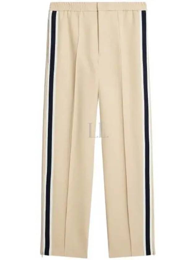 Striped Color Combination Track Pants Beige - AMI - BALAAN 2