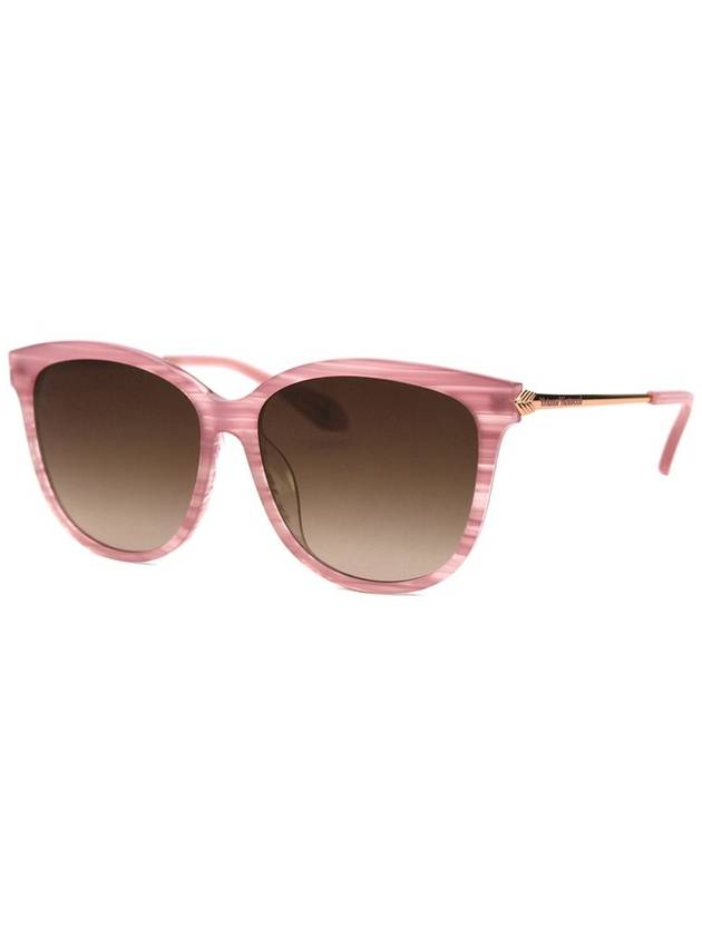 Round Horn-Rimmed Mirror Sunglasses Pink - VIVIENNE WESTWOOD - BALAAN 1