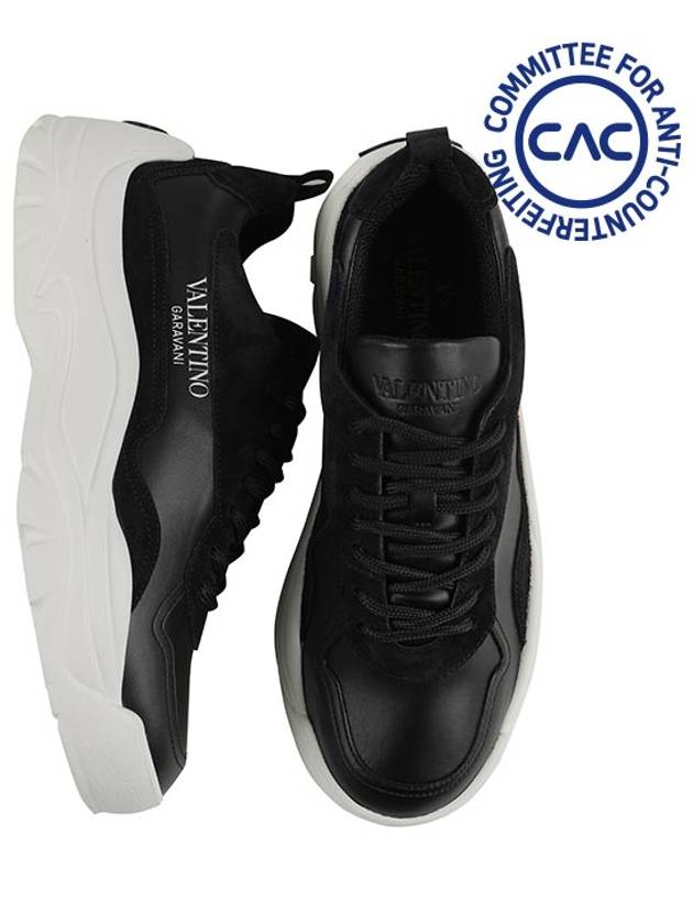 Gumboy Low-Top Sneakers Black - VALENTINO - BALAAN 2