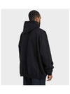 Logo Print Over Fit Hoodie Black - BALENCIAGA - BALAAN 5