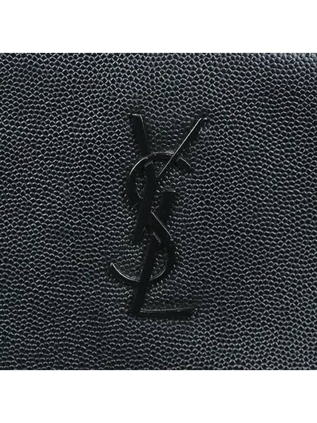 534680 YSL black logo caviar clutch bag - SAINT LAURENT - BALAAN 4