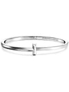 Tiffany T T1 narrow hinged bangle white gold 69277403 69278477 - TIFFANY & CO. - BALAAN 1