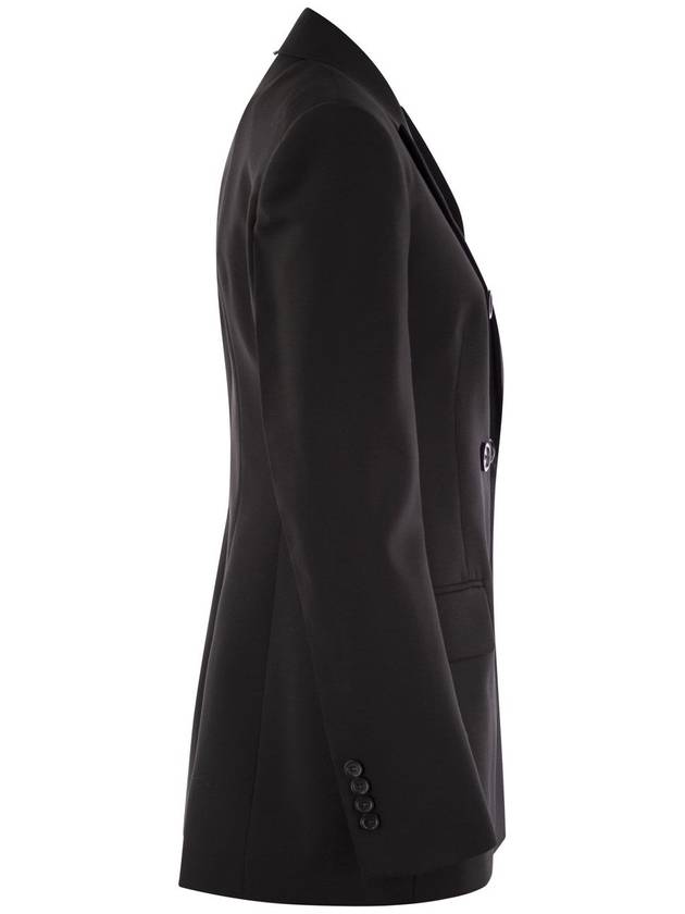 Adamo double breasted stretch wool jacket black - MAX MARA SPORTMAX - BALAAN 4