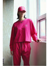 Essential Crop Long Sleeve T-Shirt Pink - THE GREEN LAB - BALAAN 8