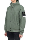 Light Soft Shell R E Dye Technology In Recycled Polyester Hooded Jacket Green - STONE ISLAND - BALAAN 5