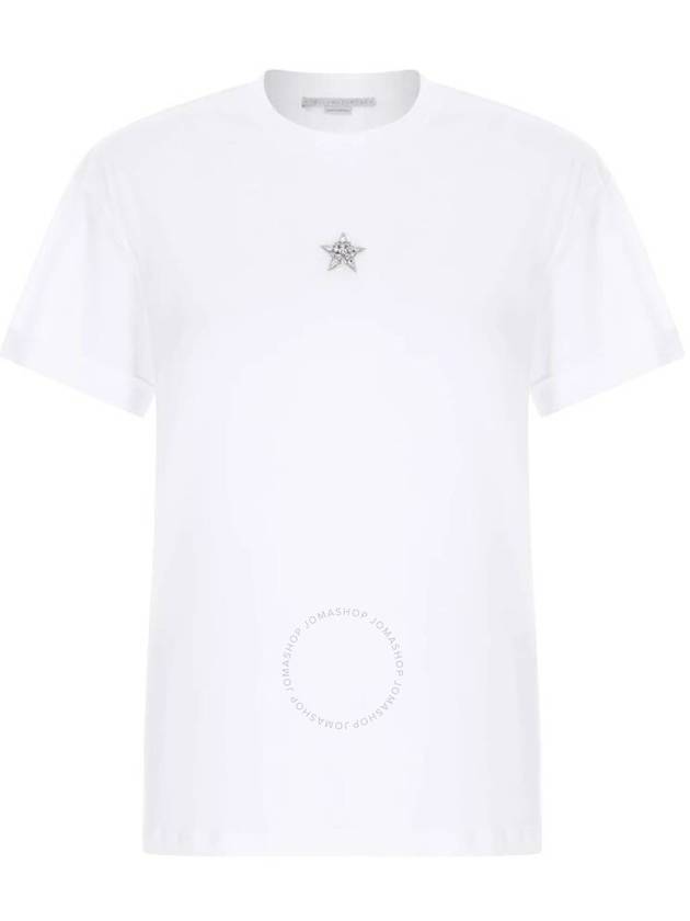 Stella Mccartney Mini Star Crystal Embroidered T-Shirt, Brand Size 36 (US Size 2) - STELLA MCCARTNEY - BALAAN 1