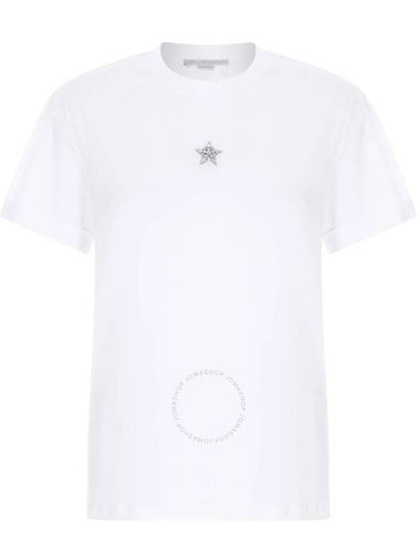 Stella Mccartney Mini Star Crystal Embroidered T-Shirt, Brand Size 36 (US Size 2) - STELLA MCCARTNEY - BALAAN 1