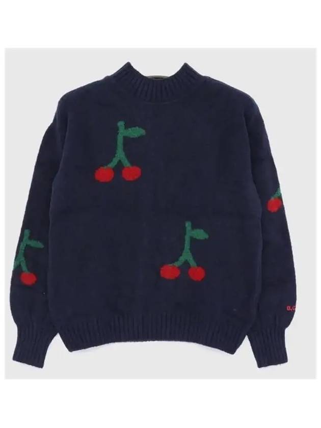 BC Cherry All Over Turtleneck Girls Knit B224AC119 411 - BOBO CHOSES - BALAAN 3