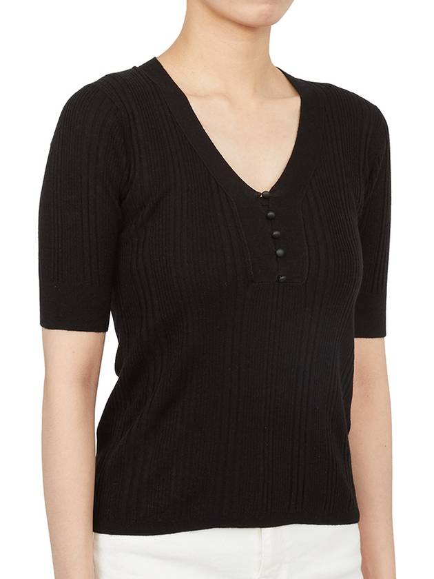 63610337650 ALACRE 002 Women s silk wool short sleeved knit sweater semi fit - MAX MARA - BALAAN 5