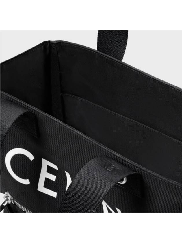 Nylon Logo Print Tote Bag Black - CELINE - BALAAN 4