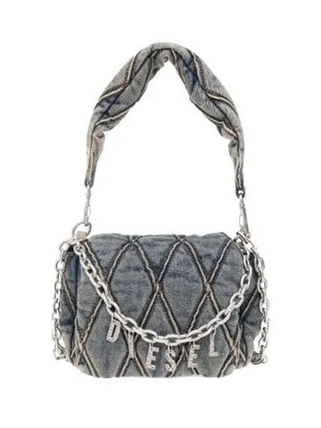 Charm D Denim Shoulder Bag X09597 P5570 HA001 - DIESEL - BALAAN 1