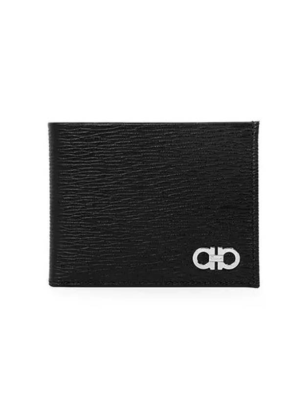 ID Window Gancini Half Wallet Black - SALVATORE FERRAGAMO - BALAAN 2