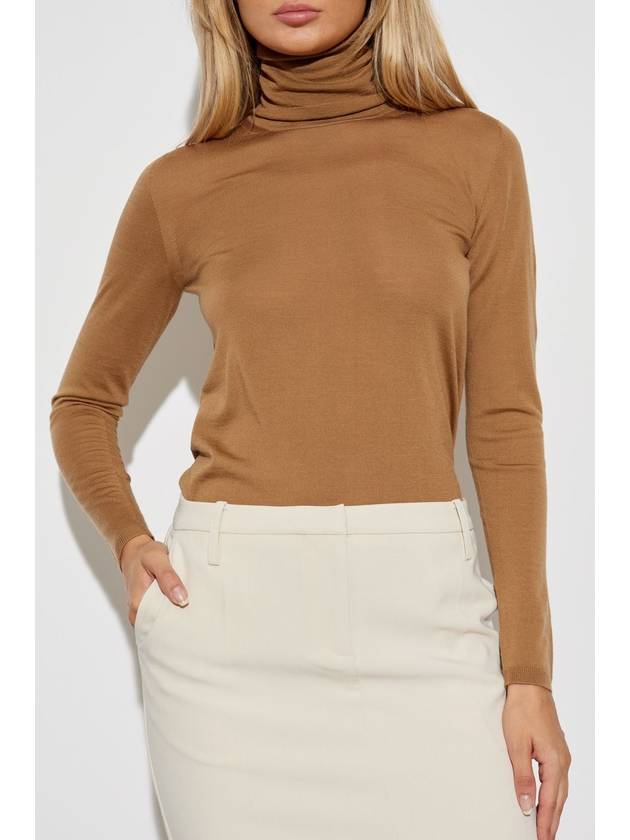 Max Mara Wool Turtleneck, Women's, Brown - MAX MARA - BALAAN 3