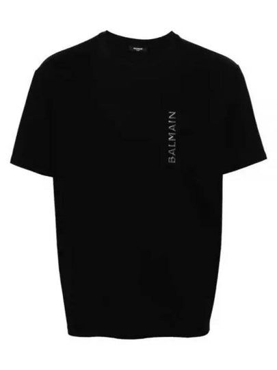 24 Logo Pocket T Shirt CH1EG105BC61 EHR - BALMAIN - BALAAN 1