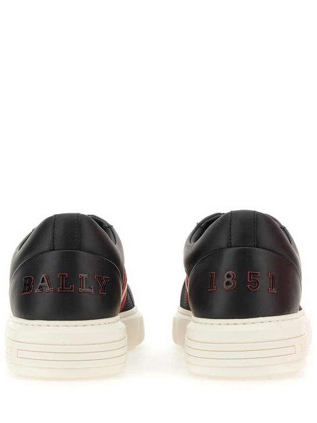 Melys Leather Low Top Sneakers Black - BALLY - BALAAN 5