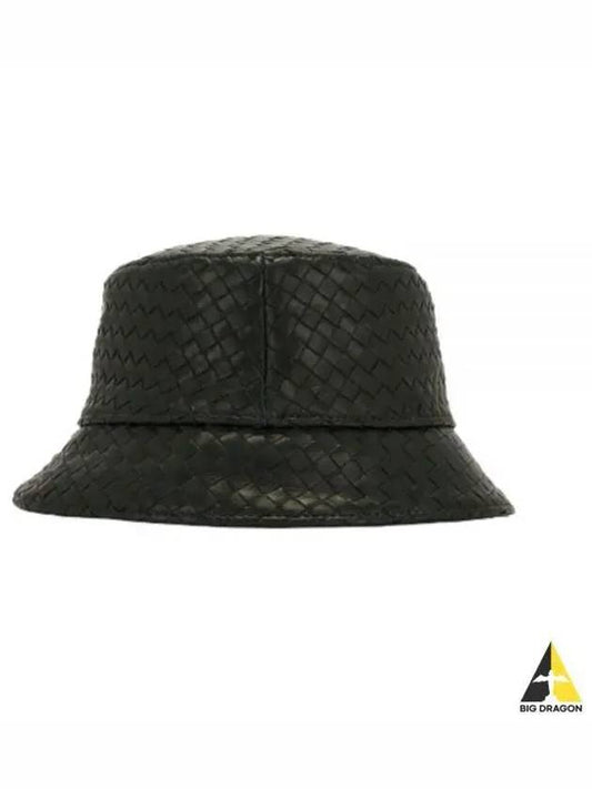 Intreciato Leather Bucket Hat Brown - BOTTEGA VENETA - BALAAN 2