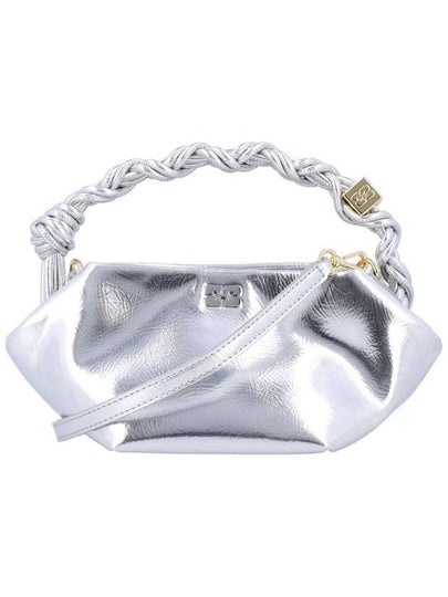 Bou Mini Tote Bag Silver - GANNI - BALAAN 2