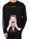 BOWIE Scream Long Sleeve T Shirt Black NUS19291 - IH NOM UH NIT - BALAAN 1