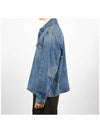 Logo Label Denim Jacket Blue - TOM FORD - BALAAN 4