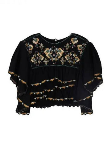 SANA floral embroidery crop top 270230 - ISABEL MARANT - BALAAN 1