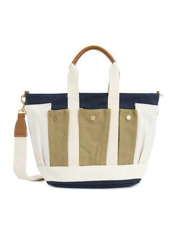 Women's Cabas Tote Bag White - VANESSA BRUNO - BALAAN 1