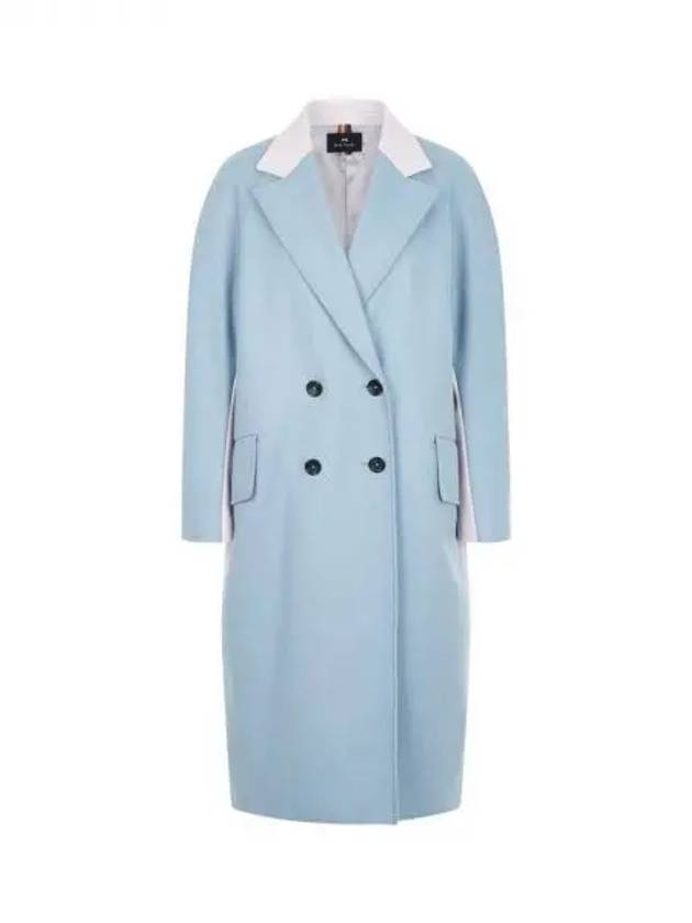 PS Women s Half Color Double Coat Light Blue 271213 - PAUL SMITH - BALAAN 1