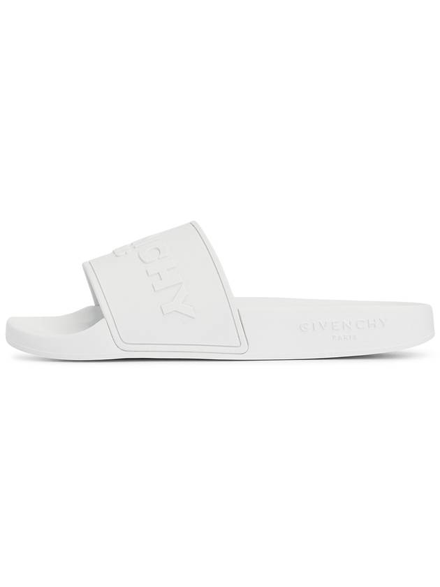 logo slippers white - GIVENCHY - BALAAN.