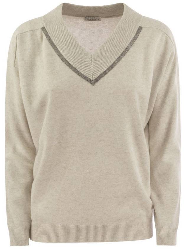 Sweater M12167902 C9610 PEARL - BRUNELLO CUCINELLI - BALAAN 2