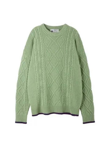 Daddy French Cable Knit Apple Mint - HERETIC - BALAAN 1