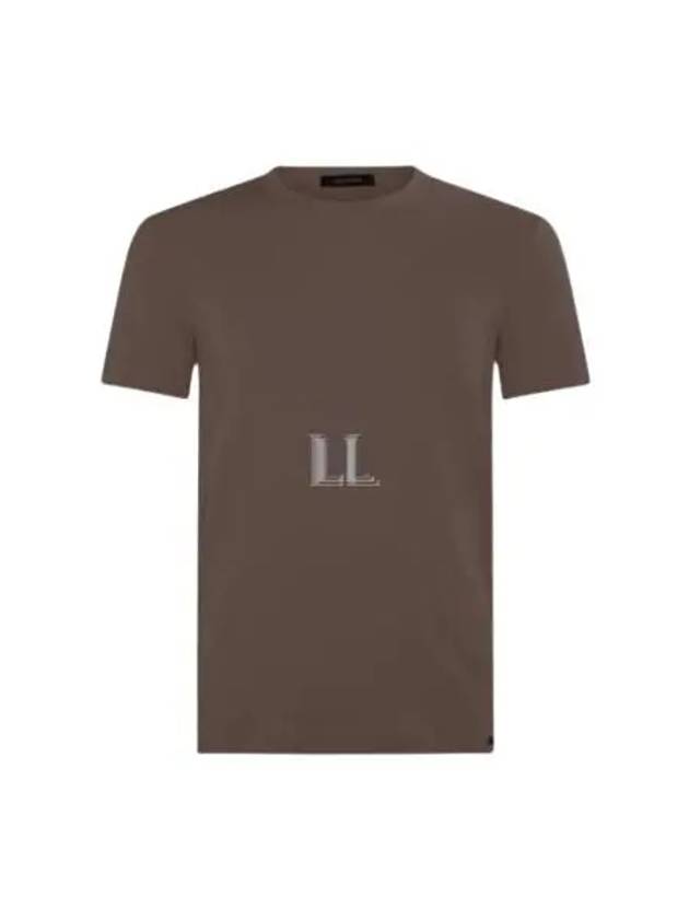 Cotton Crew Neck Short Sleeve T-Shirt Nude - TOM FORD - BALAAN 2