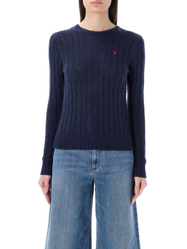 Polo Ralph Lauren Cable-Knit Cotton Crewneck Sweater - POLO RALPH LAUREN - BALAAN 1