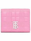 Lola Quilted Small Half Wallet Pink - BURBERRY - BALAAN 2